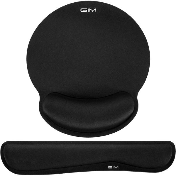 Ergonomic Keyboard Wrist Rest and Mouse Pad with Wrist Support, GIM Memory Foam Mouse Cushion Anti-Slip Computer Wrist Rest Pad for Comfortable Typing Wrist Pain Relief (Keyboard Wrist Rest)