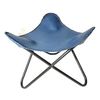 Blue Triangle Shape Home & Garden Comfortable Footstool–Leather Ottoman PL2-143
