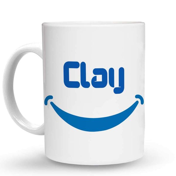 Makoroni - Clay Name 6 oz Ceramic Espresso Shot Mug/Cup Design#38