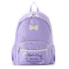 Ribbon x Pin Dot Backpack Purple F, purple