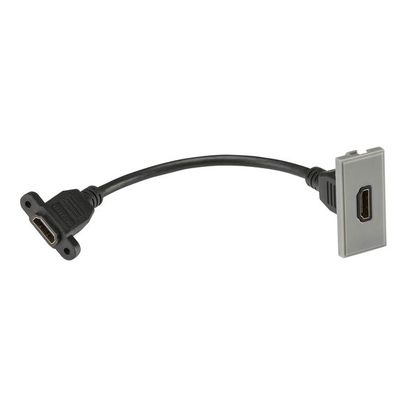 HDMI Outlet Module 25 x 50mm - Grey