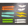LEEFAI Fingerboard Board Rails 6 Sets -Deck Rail for Mini Finger Skateboard Deck Decorating
