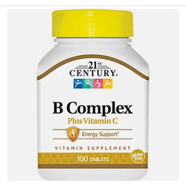 21st Century B Complex Plus Vitamin C 100 Tabs