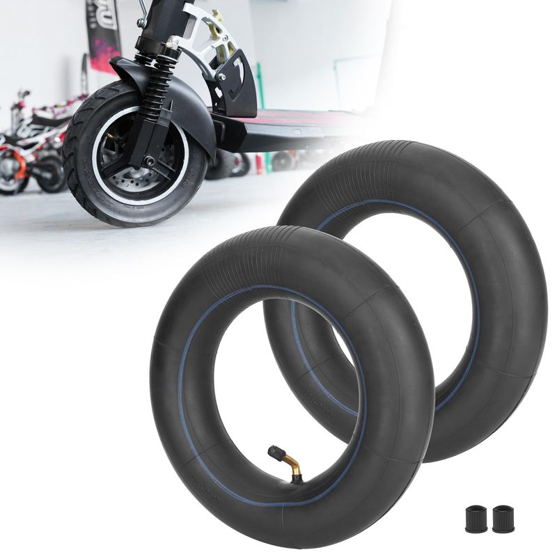 Scooter Inner Tube – 10x2 Inch With 90° Bent Valve Stem, Black 2 thumbnail image