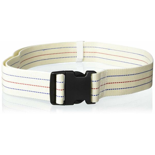 Gait Belt for Patient Transfer & Walking with Plastic Buckle LiftAid Beige