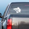 Express Yourself Products Walleye (White - Reverse Image - Large) Decal Sticker - Freshwater Fish Collection
