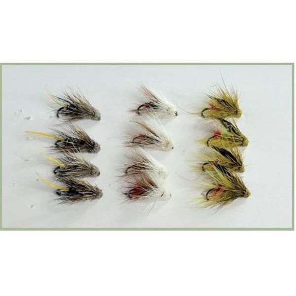 Muddler trout flies, 12 per pack 3 different patterns, see description, size 10, fly fishing