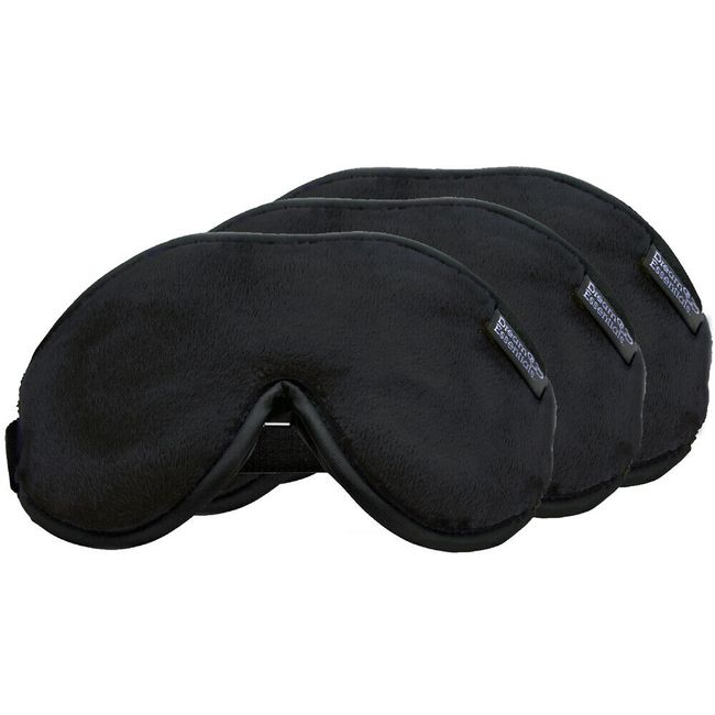 Triple Pack Wild Essentials Escape Sleep Mask Black Travel Kit