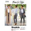 Simplicity Sewing Pattern 8749 Coats, Trousers AA (10-12-14-16-18)