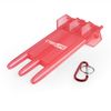 CyeeLife Dart Carrying case Transparent Plastic,Suitable for Most Darts Red,Multiple Colors Available