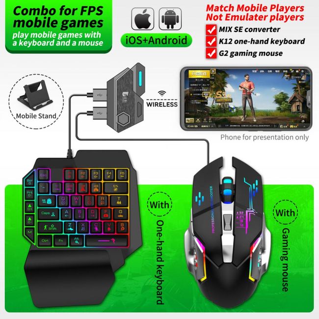 Mouse Keyboard Converter Pubg Gaming Professional Accessories