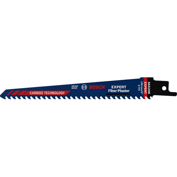 Bosch Professional 1x Expert ‘Fiber Plaster’ S 641 HM Reciprocating Saw Blade (for Fibre cement boards, Length 150 mm, Accessories Reciprocating Saw)