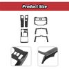 8Pcs Matte Black Trim Kit for 4Runner 10-19 Gear Shift Dash Air Vent Side Covers