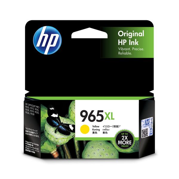 HP 965XL 3JA83AA Genuine Ink Cartridge, Yellow