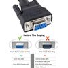 DTECH 5FT DB9 RS232 Serial Null Modem Cable Female to Female Full Handshaking 7 Wire Crossover