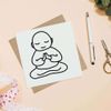 'Buddhist Monk' Blank Greeting Card (GC00005432)