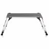 Aluminum Step Stool Folding Bench Work Platform Non-slip Drywall Ladder 330lbs