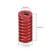 sourcing map 10mm OD 20mm Long Spiral Stamping Middle Load Compression Die Spring Red 2Pcs