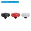 PATIKIL Shutter Release Button, Soft Shutter Release Button, Pure Copper, Camera, Shutter Release Button, Carved, Red, Silver, Black, Pack of 3