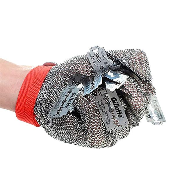 Stainless Steel Wire Gloves Anti-cut Cut-resistant Woven Safety Working Gloves  Cutting Fish-killing Metal