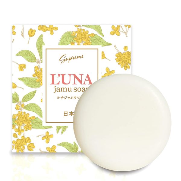 Luna Jam Soap, For Sensitive Skin, For Darkening, Odor Deodorizing, For Women, Scent, Botanical, Delicate Zone Soap, Moisturizing, Made in Japan, Additive-Free, 2.1 oz (60 g)