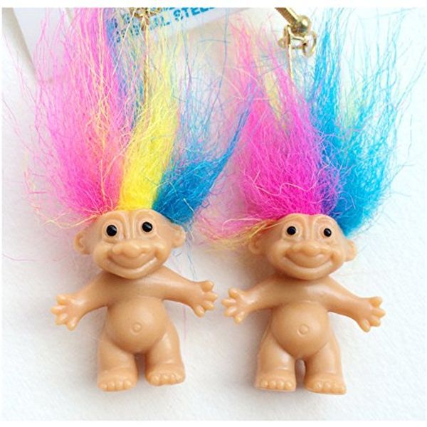 Rainbow Troll Earrings by My Lucky Troll