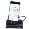 Mobile Phone Shaker, Automatically Swing Steps Counter Cellphone Pedometer (Sky Blue)