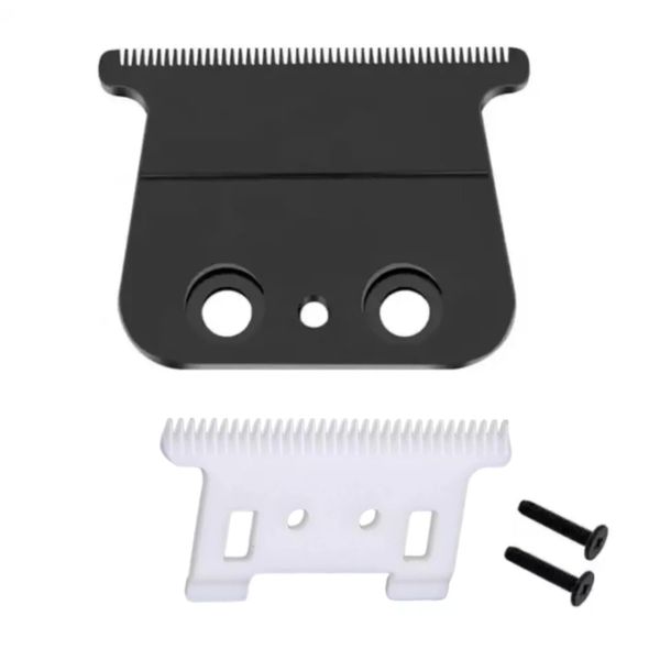 TB-PRO Fx707 Replacement T-Blade Black 2.0 MM Deep Tooth Titanium Trimmer Blade Set with Ceramic Cutter Blade for Babyliss Trimmers FX726 FX787G FX787BN FX787RG