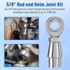 5/8'' Heim Joints Rod End Suspension Kit, 750'' Chromoly Left &Right Hand Thread