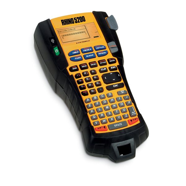 DYMO Industrial Label Maker | Rhino 5200 Label Maker, Time-Saving Hot Keys, Prints Fast, Durable Label Maker For Job Sites and Heavy-Duty Labeling Jobs