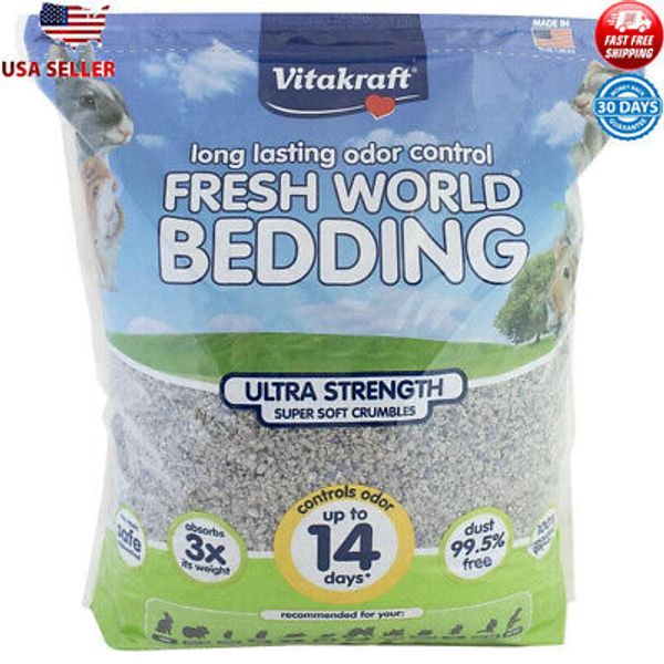 Recycled Paper Small Pet Bedding Ultra Strength 14 Days Odor Control Dust-Free