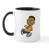 CafePress Peanuts Franklin Running 11 oz (325 ml) Ceramic Coffee Mug