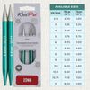 KnitPro Zing, Circular Interchangeable Knitting Pins, Special, 8.00mm, Aqua