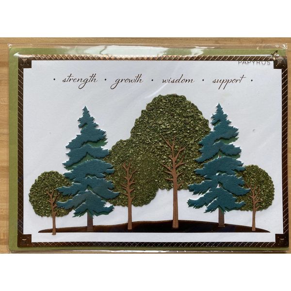 Papyrus Fathers Day Card Trees Strength Growth Wisdom Support