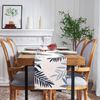 Table Runner Modern Living Room Table Runner Washable Table Runner Grey Blue Table Runner Navy Blue Leaves Pattern Table Runner Kitchen Dining Table Tabletop Decor for Dining Room Decoration Table