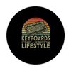 Retro Keyboards Lifestyle Keyboard Player PopSockets Adhesive PopGrip