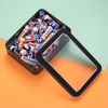 Qeapug 4 Pcs Small Tins with Lids, Rectangular Metal Containers with Lids for Key, Candy (Black)