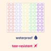 800 Pack, Hole Punch Reinforcement Paper Ring Labels Stickers - 5 Colours