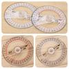 2PCS 360 Degree Angle Measure Circle Protractor 360 Degree Protractor for School Classroom Office Drafting Measuring