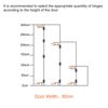 4pcs Spring Loaded Hinges 2" 304 Stainless Steel Self Closing Hinge for Cabinet
