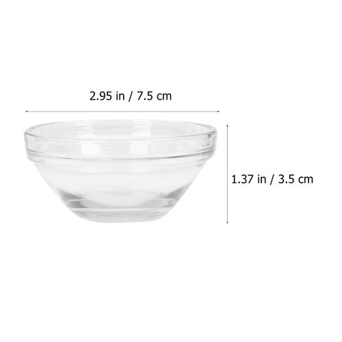 Facial Mask Bowl Mixing Bowl: 10pcs Glass Cosmetic Mix Bowl Making Accessory Facial Masks Mixing Bowl Clear Prep Measuring Bowl DIY Mix Bowl for Esthetician Home Salon
