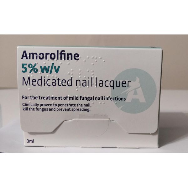 Amorolfine 5% Fungal Nail Treatment Once Weekly 3ml GSL