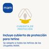 MAM 1 x Pacifier Adjustable Length Adjustable Teat Cover Washable for All Types of Pacifiers, Teething Rings and Toys - Blue