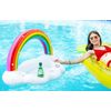 Vickea Inflatable Rainbow Cloud Drink Holder, Pool Float Party Accessories for Water Fun