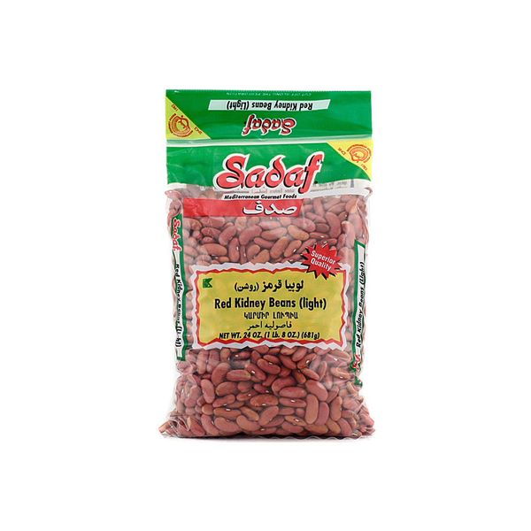 Sadaf Light Red Kidney Beans - Dried Kidney Beans for Cooking & Food Flavoring - Dried Beans - Kosher - 24 oz Resealable Bag