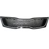 For Kia Optima 2014-2015 Front Upper Bumper Grille Chrome & Black Honeycomb