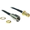 DeLOCK 88587 Koaxialkabel schwarz