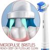 Replacement Brush Heads for Oral B- Professional Flossing Toothbrushes Compatible with Oralb Braun Electric Toothbrush- Pack of 12 - Fits The Oral-B 7000, Pro 1000, Action, & More