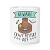 Beware Crazy Pottery Boy Makeup Brush Pencil Pot