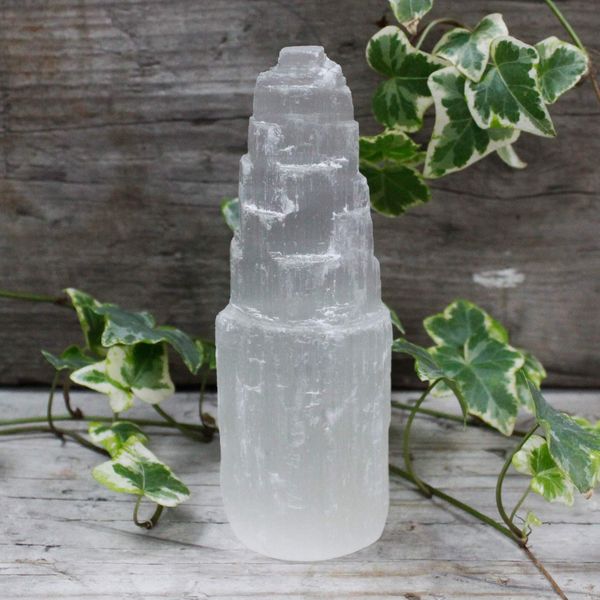 HoitoDeals 1 Pcs Tower Selenite For Decoration Gift Item